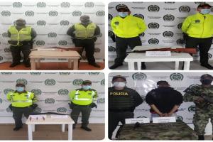 Incautaron cuatro armas de fuego en operativos aislados en Dolores, Fresno, Venadillo y Honda
