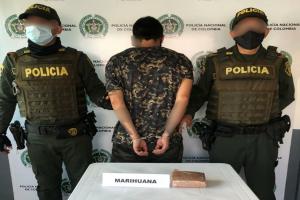 Más de 500 gramos de marihuana fueron incautados por la Policía en Ibagué