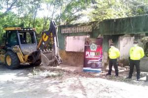 En Venadillo hicieron extinción de dominio y demolición a casa dedicada a olla de microtráfico