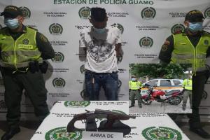 En cinematográfico operativo cayó alias ‘care cartón’, peligroso delincuente del Guamo