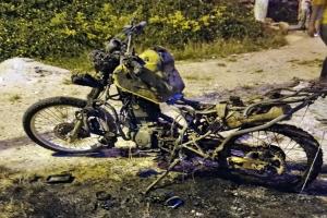 Le quemaron una moto a la Policía en Villas de Gualará