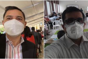 Alcalde Andrés Fabián Hurtado y concejal Rubén Darío Correa 