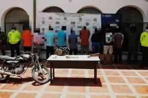 Duro golpe a ‘Los Caracolís’ dedicados al microtráfico en casi todos los barrios de Ortega