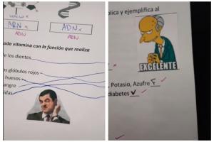 exámenes con memes