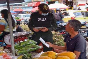 Campaña de prevención contra la extorsión en las plazas de mercado en Ibagué