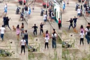 Detuvieron a sujetos que se dieron machete en el barrio Boyacá