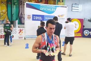 Jossimar Calvo en torneo nacional gimansia ibague