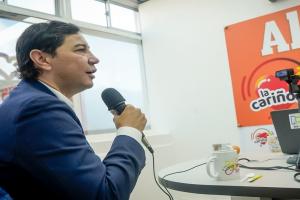 alcalde Andrés Fabián Hurtado en La Cariñosa Ibagué