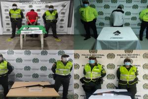 Capturaron sujetos armados en cuatro municipios del Tolima