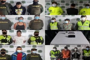 Tras fuerte ofensiva contra el hurto, fueron capturadas 8 personas, y cuatro menores aprehendidos 