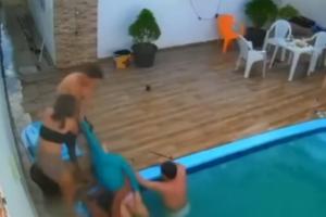 Menor casi se ahoga en piscina en Brasil