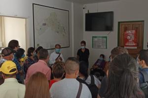 Protesta de docentes en El Líbano, Tolima