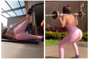 Luisa Fernanda W haciendo ejercicio