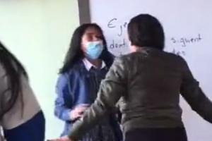 Estudiante agredida por compañera