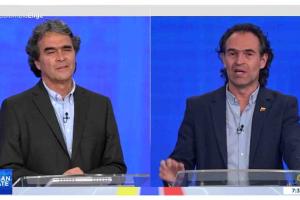 Sergio Fajardo y Federico Gutiérrez en El Gran Debate