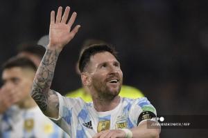 Lionel Messi, en su último partido de Eliminatorias en terriotrio argentino.