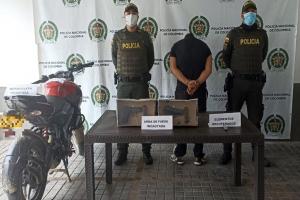 Ladrones en moto robada delinquían con armas traumáticas en Melgar