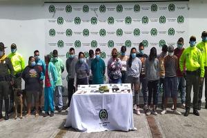 A prisión 16 personas de ‘Los Magníficos’ por traficar estupefacientes en el sur de Ibagué