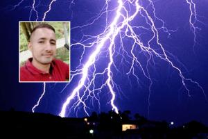 Lo mató un rayó en zona rural de Fresno