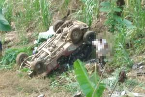 Un campero se fue a un abismo dejando dos lesionados en zona rural de Mariquita