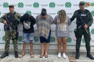 ¡Ay pero qué bellezas! Cayeron tres extorsionistas en Venadillo
