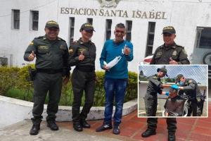 ¡Que linda labor! Policía Tolima realizó jornada de solidaridad con ‘don Dairo’ en Santa Isabel