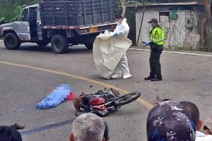 Falleció motociclista tras chocar contra una camioneta en el norte del Tolima