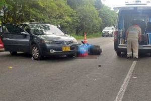 Falleció motociclista tras chocar contra particular en inmediaciones de Los Olivos, vía al peaje de Gualanday