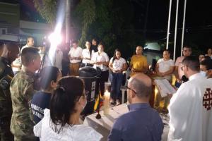 Se adelantó Velatón de acompañamiento a los policías en Venadillo