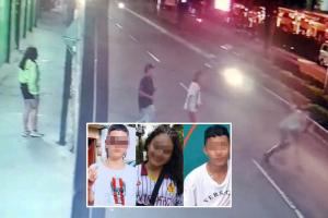 Estos tres jovencitos tienen en cuidados intensivos a motociclista tras accidente en la 60