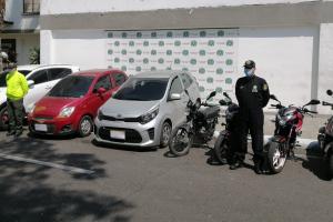 Autoridades recuperaron 4 vehículos particulares y 4 motos, robadas en Ibagué
