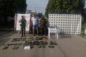 Capturado a responder por el uso armas traumáticas y prendas del Ejercito