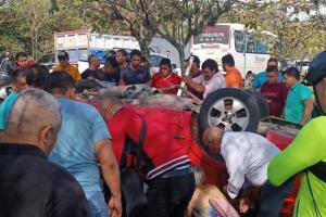 Accidente de tránsito en vía El Rodeo - Buenos Aires
