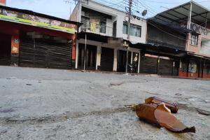 ¡Botellazo! En medio de una riña le ‘rajaron’ la cabeza al comandante de Policía en Venadillo