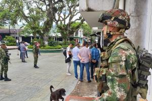 ¡Seguridad! El Ejército Nacional se tomó el municipio de Rovira