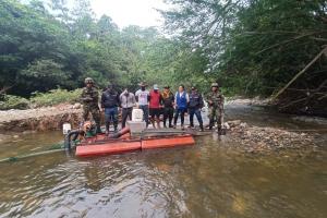 Les cayeron con las ‘manos en el oro’, Ejército reduce la explotación ilegal de este mineral en Venadillo