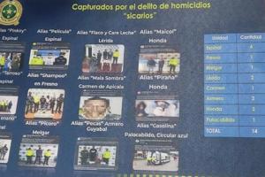 En el último mes, 14 despiadados sicarios han sido capturados en el Tolima