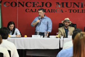 Gobernación del Tolima en Cajamarca 