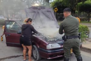 Familia de Purificación se salvó de morir calcinada en un vehículo