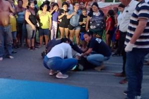 Violento choque dejó herido a un motociclista tras chocar contra un particular en Venadillo