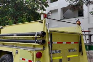 Se les prendió un alojamiento en la Escuela de Policía Gabriel González de El Espinal