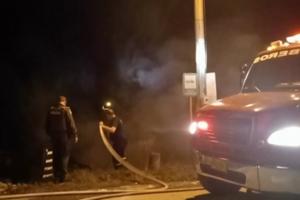 Se incendio cambuche o enramada en la entrada a Villa Restrepo, zona rural de Ibagué