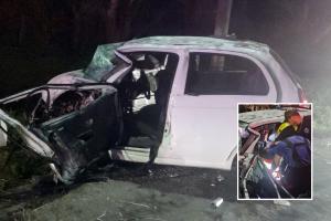 Cuatro lesionados tras violento choque de particular cerca de Clinaltec en Ibagué