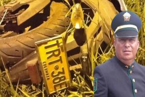 ¡Tristeza! Falleció pensionado de la policía tras accidentarse en la variante de Chicoral