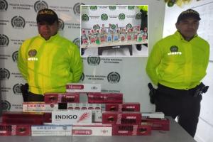 Policía incautó gran cantidad de licor y cigarrillos de contrabando en Ibagué