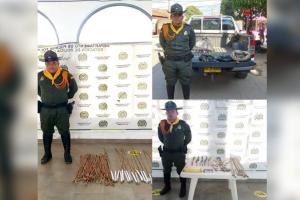 Caninos de la policía no solo detectan droga, ahora olfatean pólvora en Guamo y Saldaña