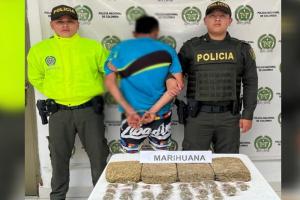 Cayó alias ‘Tito’, tremendo microtraficante, con 6 mil dosis de marihuana en Rioblanco