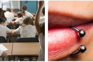 Uso de piercings y tatuajes en colegios