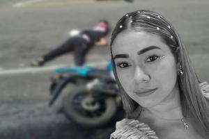 ¡Tristeza! Falleció mujer motociclista en la glorieta de Picaleña