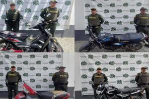 Recuperaron en Rovira cuatro motos que habían sido robadas en Mariquita, Medellín, Manizales y Cartagena